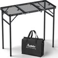 Anbte 3ft Tri-fold Grill Table, 3 Adjustable Heights Max 29.5", 35" x 16"