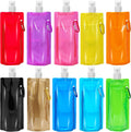 10 Pcs Foldable Water Bottle, 480ml, Collapsible, Leak Proof