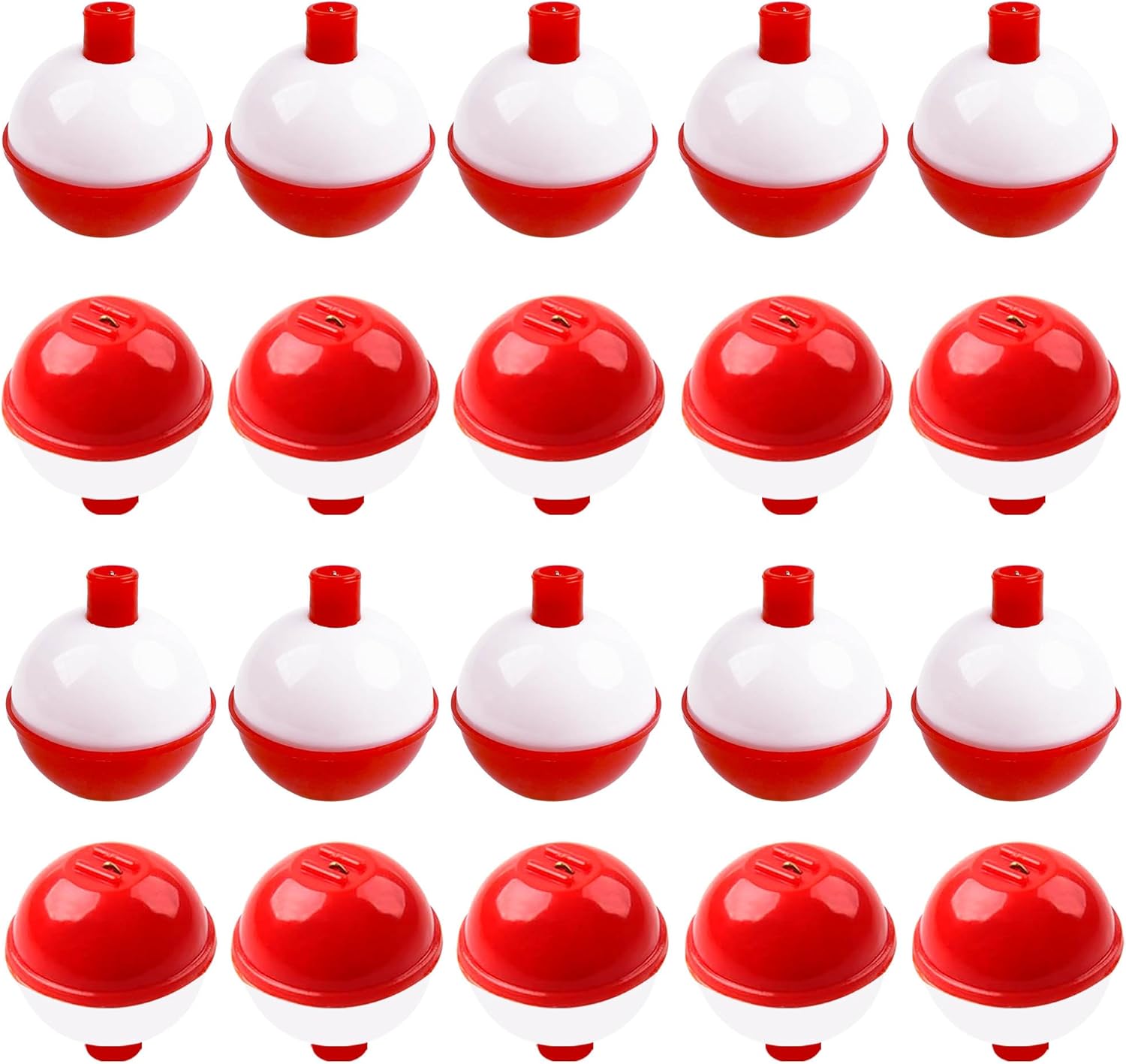 Fishing Bobbers Hard ABS Push Button Round Buoy Floats Snap-on Bobbers