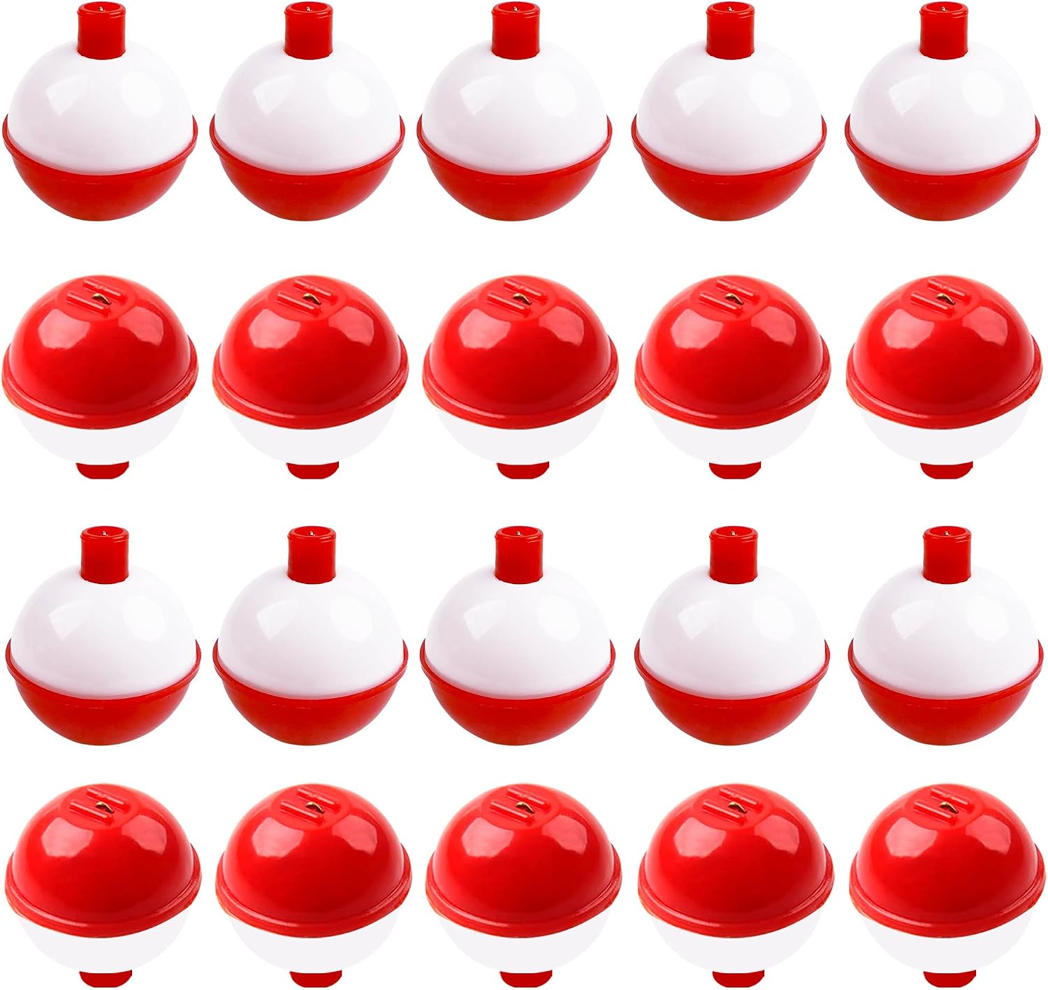 Fishing Bobbers Hard ABS Push Button Round Buoy Floats Snap-on Bobbers