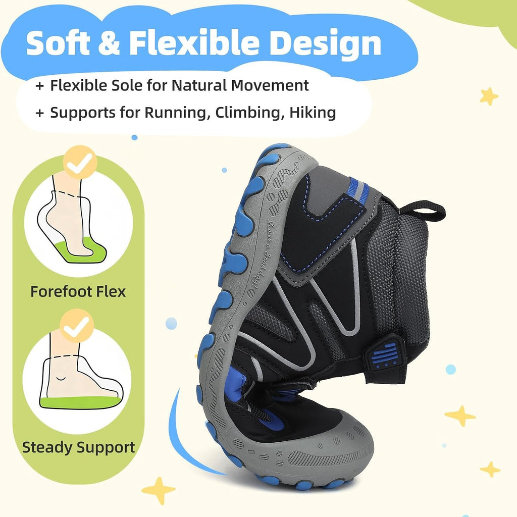 Mishansha Kids Hiking Boots for Boys Girls Water-Resistant Non-Slip