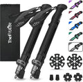 TheFitLife Folding Trekking Poles for Hiking, Lightweight Walking Sticks