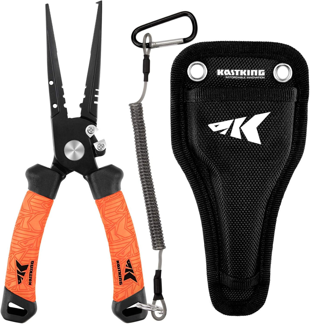 KastKing Speed Demon Pro Fishing Pliers,7.5'' Split Ring Nose