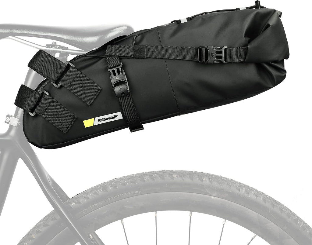 Rhinowalk Waterproof Bike Saddle Bag 13L - Under Seat Storage for Mountain Road Biking and Commuting Trips
