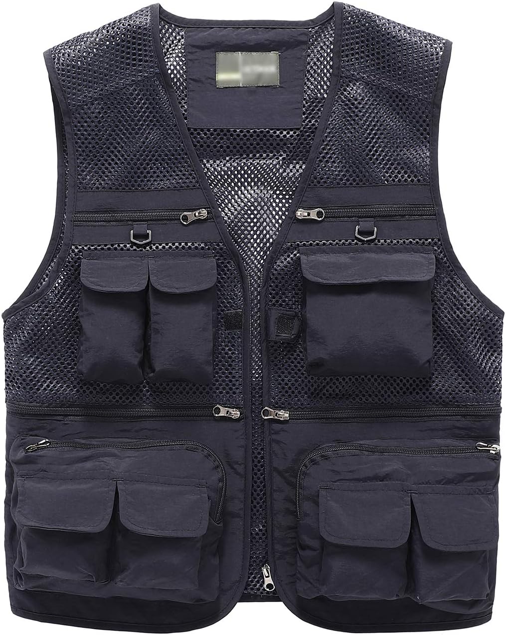 Hbufnha Outdoor Fishing Hunting Vest Multi Pockets Work Cargo Jacket