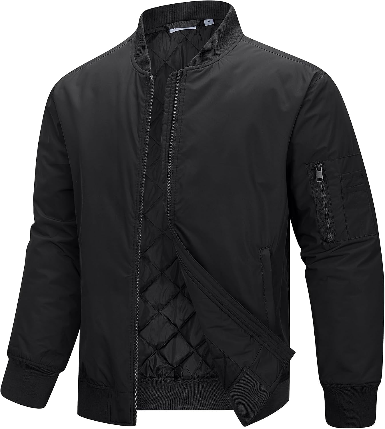 33,000ft Men's Bomber Jacket Lightweight Zip Up Waterproof Windbreaker