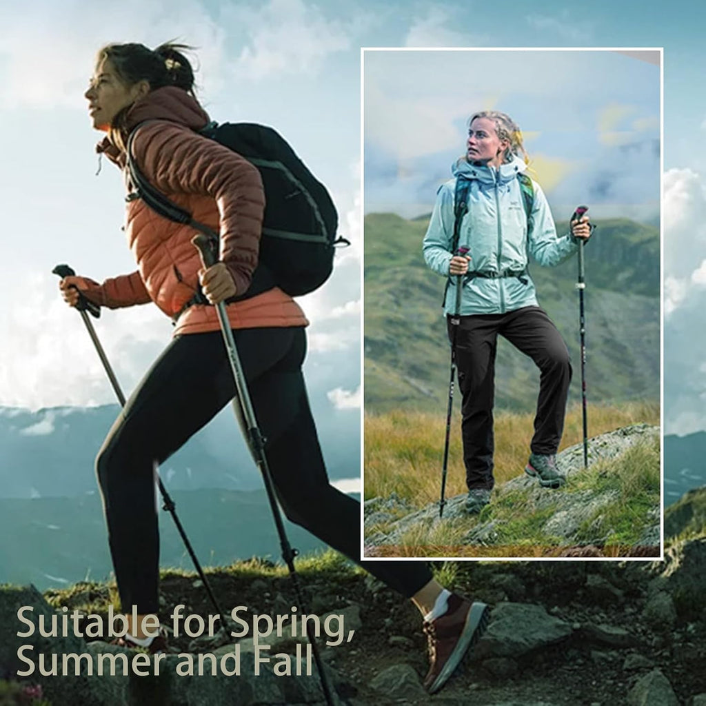 Hidkat Women's Outdoor Hiking Pants Stretchy Running Athletic Pants
