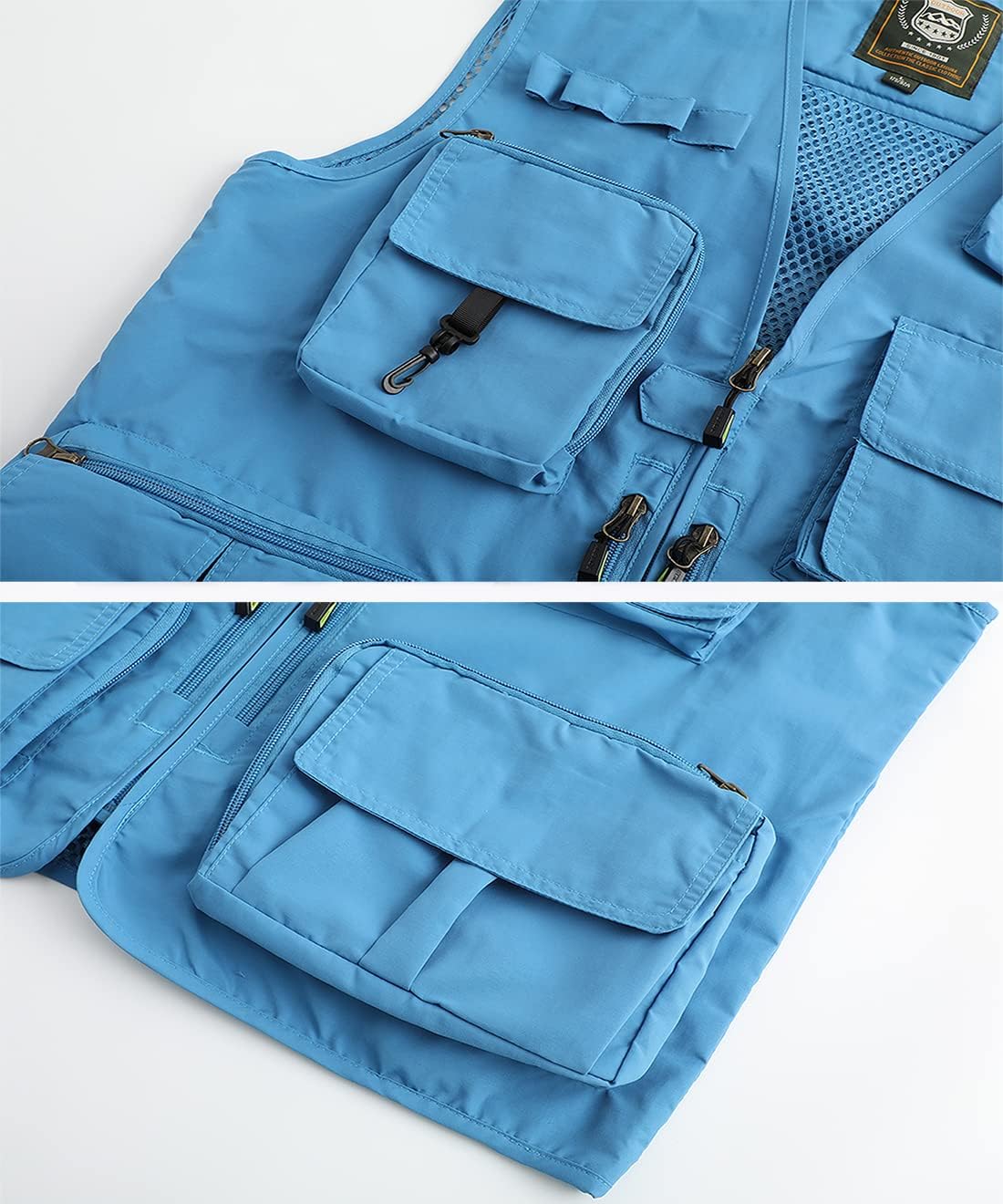 Hbufnha Outdoor Fishing Hunting Vest Multi Pockets Work Cargo Jacket