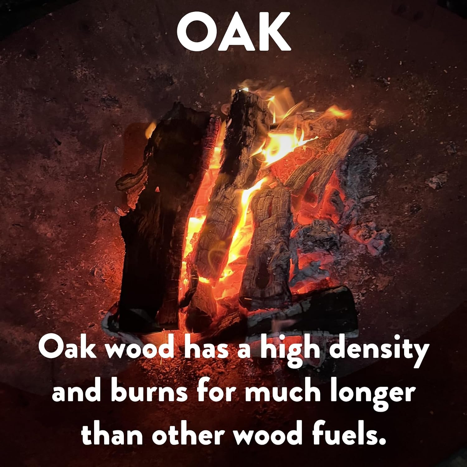Billy Buckskin 18 LB Oak Firewood Bundle – Seasoned Fire Logs with Fatwood Starter Sticks for Fire Pit, Campfire, Fireplace, Wood Stoves and Outdoor Grilling – Camping Accessories