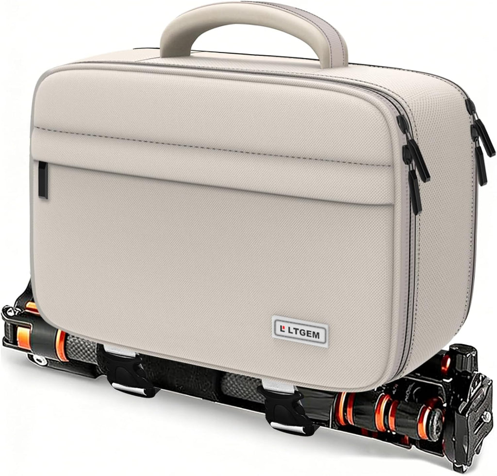 Camera Bag for Canon/Sony/Nikon DSLR SLR Camera and Multiple Lens Cream