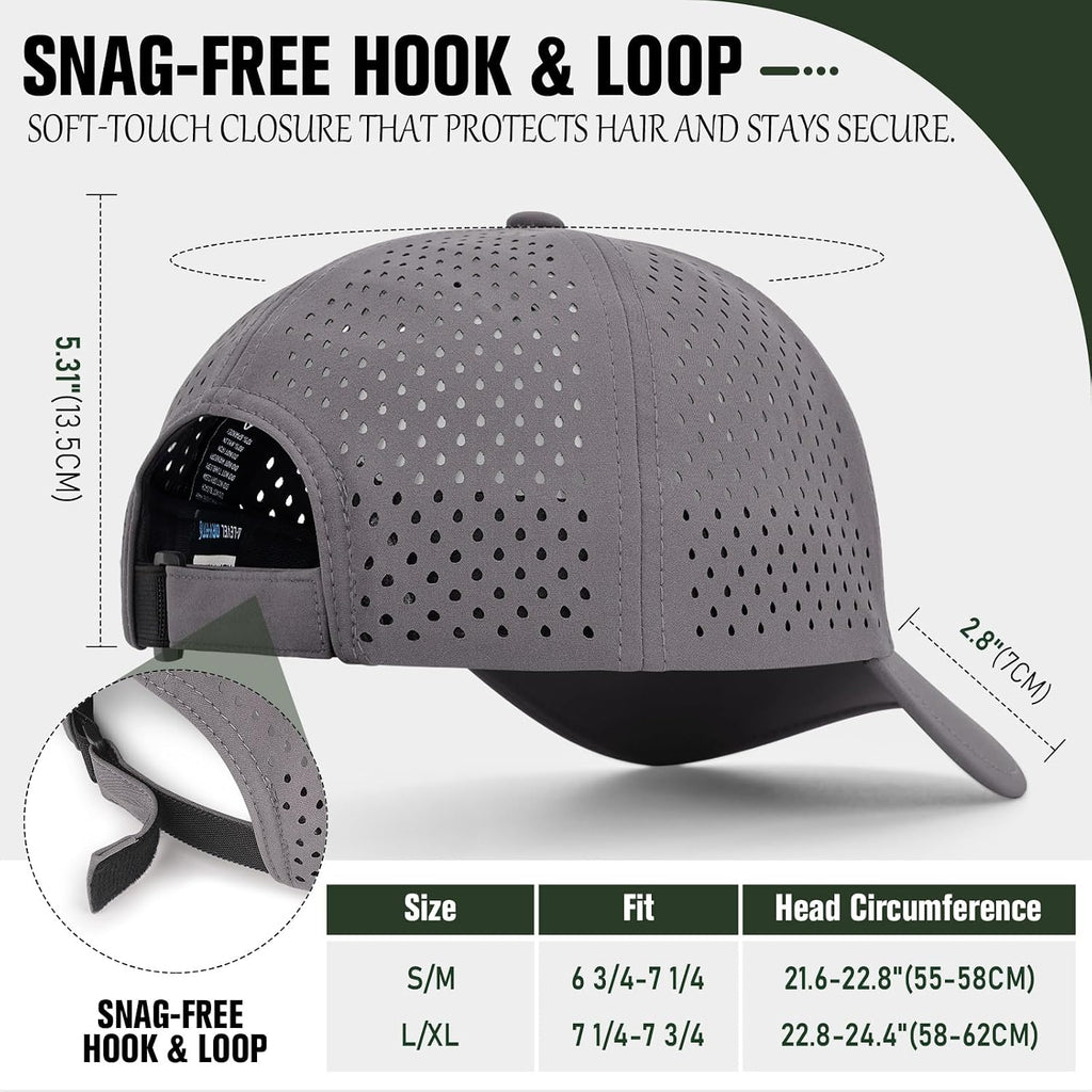 AOPREL Baseball Cap Breathable Mesh Golf Hat Quick Dry Adjustable Baseball Hats for Men and Women Sport Running Workout