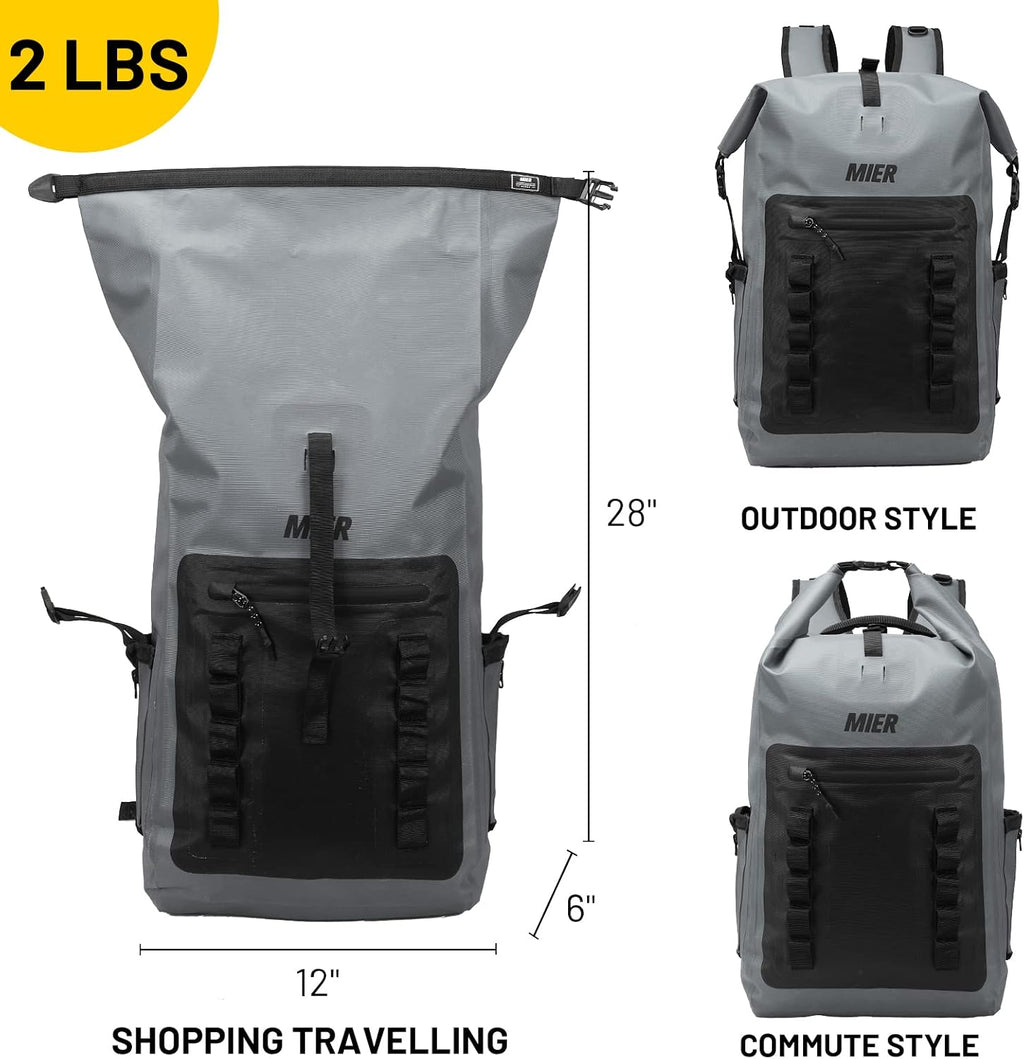MIER Roll Top Waterproof Backpack Floating Dry Bag for Men Women