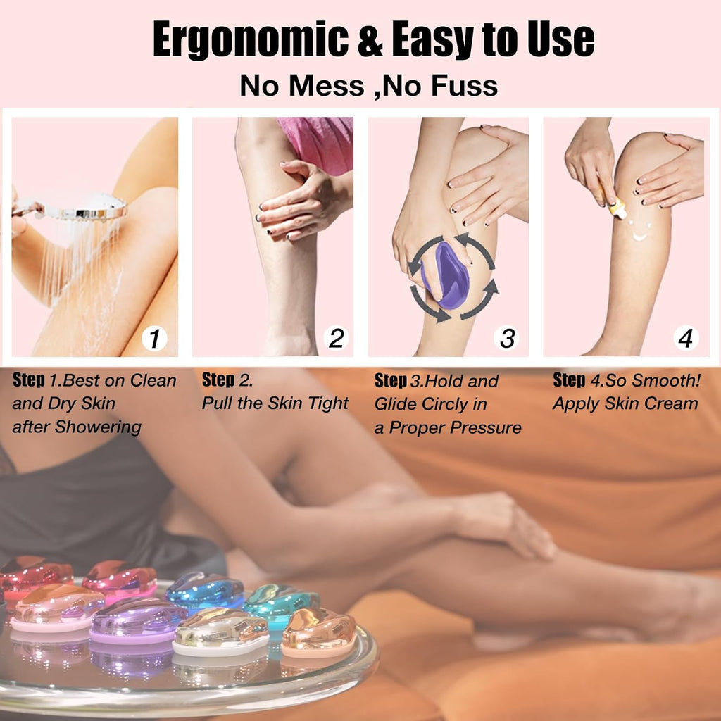 Crystal Hair Remover,Painless Reusable Hair Removal for Women & Men