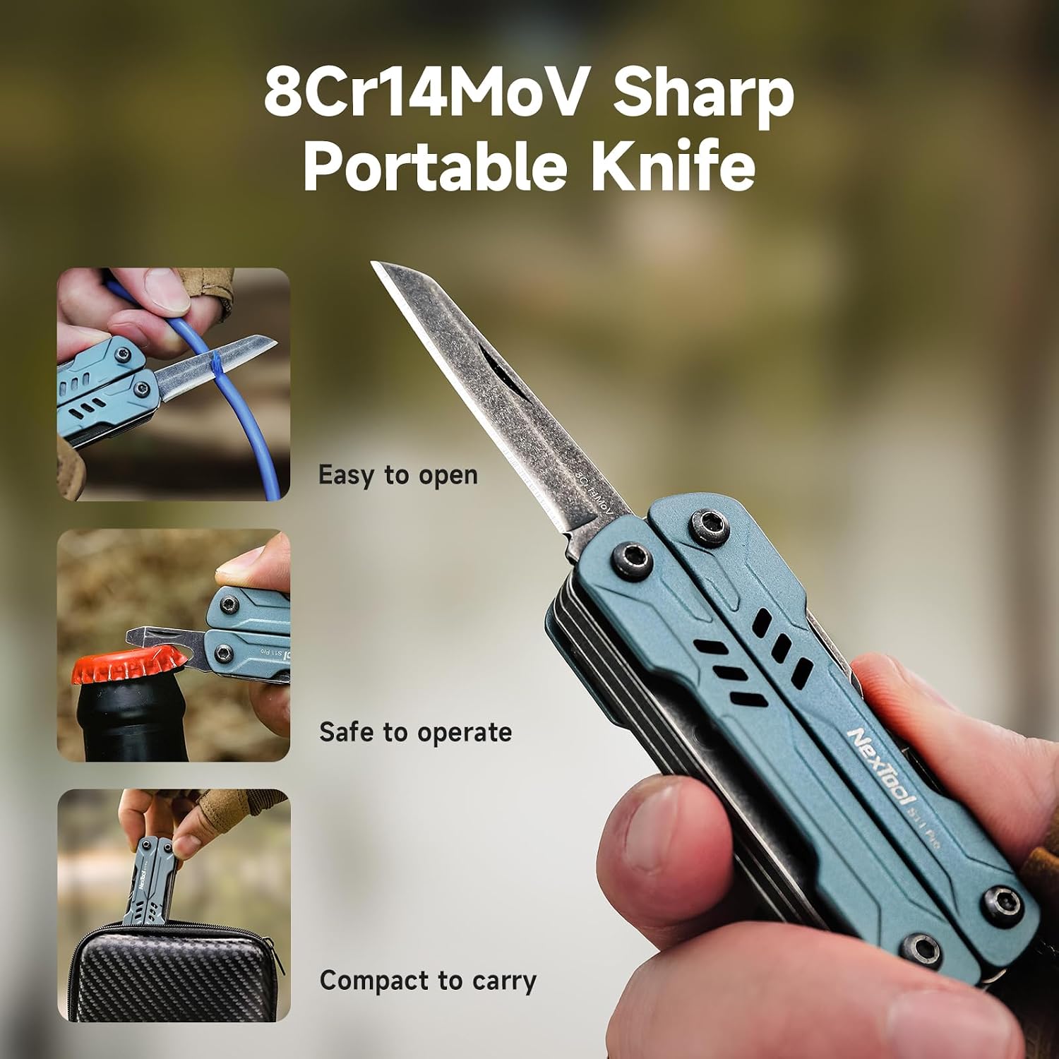 NexTool Mini Sailor S11 Pro, 12-in-1 Compact Keycain Multitool