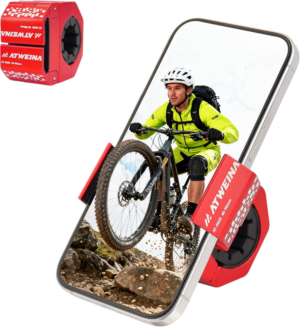 Bike Handlebar Mounts for 4.5-7.6 Phones (Gold)
