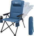 Portal Reclining Camping Chair with Adjustable Back, Blue