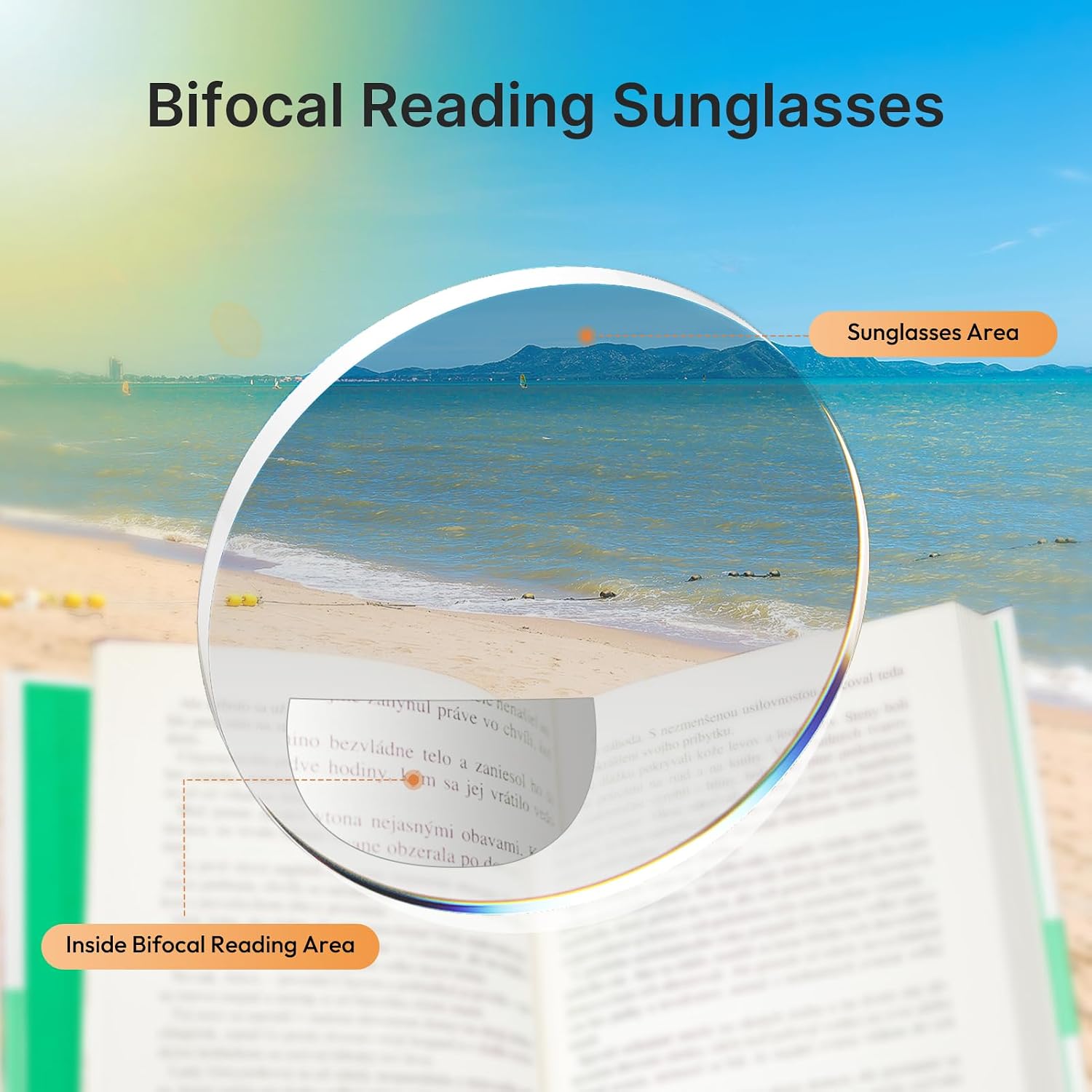 EFE Bifocal Reading Sunglasses for Men and Women, Sun Readers with UV400 Protection, Dual Vision Distance and Reading Glasses