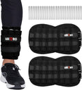Ankle Weights Wrist Weights for Men Women, 1 Pair Adjustable Removable Steel Weighted Plates Arm Leg Weights for Walking Running Pilates, Fitness Weights