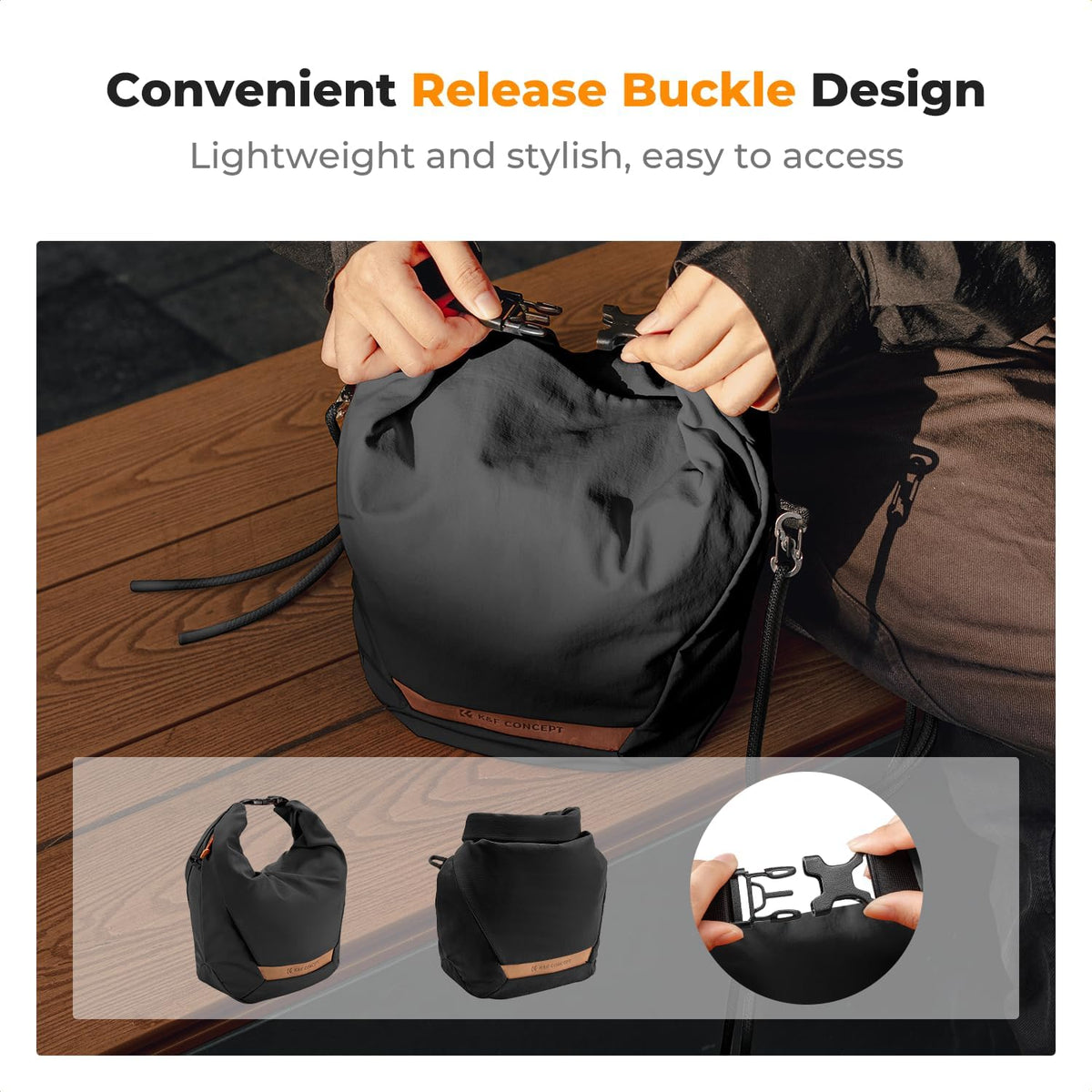 K&F CONCEPT Camera Sling Bag Small Camera Compact Case