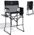 EVER ADVANCED Portable 30.7" Seat Height Tall Camping Directors Chair