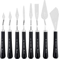 PHOENIX Flexible Palette Knife Set - 8 Stainless Steel Painting Knives with Gift Box, Art Knife with Wood Handle, Paint Spatula for Oil Acrylic Paint