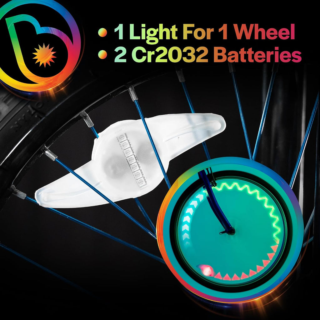 Brightz LED Bike Spoke Pattern Light for Bike Wheels