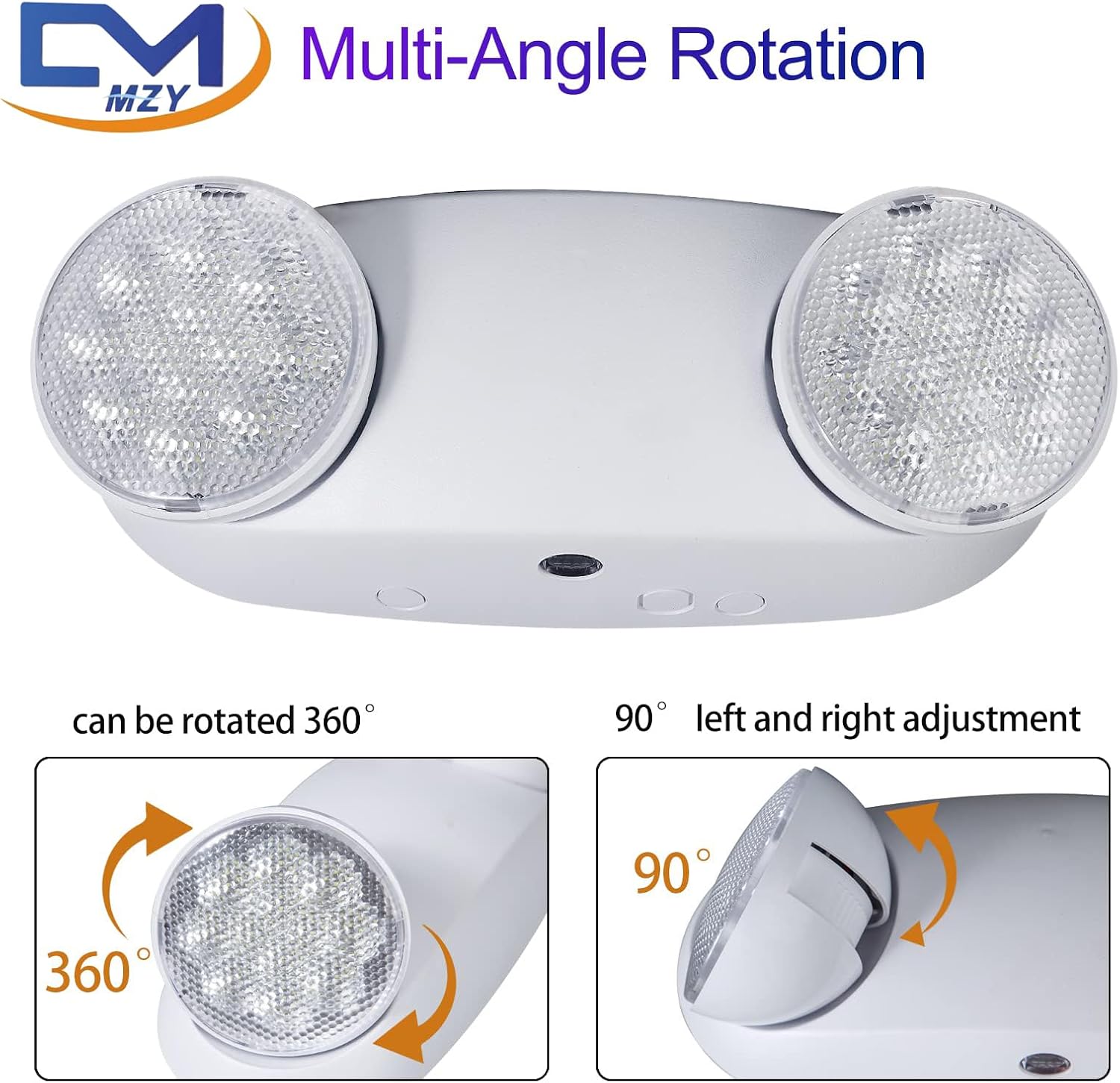CM MZY Emergency Lights with Battery Backup, Commercial LED Emergency Light