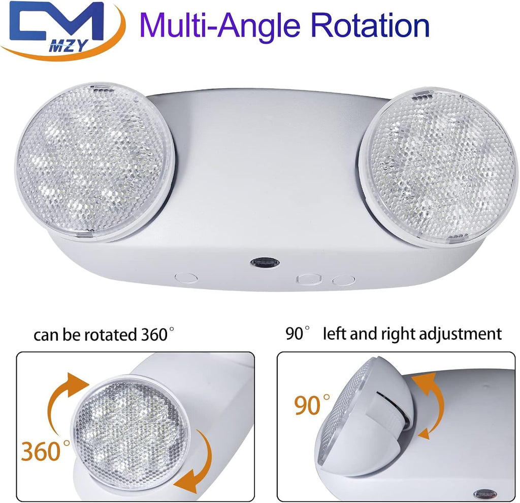 CM MZY Emergency Lights with Battery Backup, Commercial LED Emergency Light