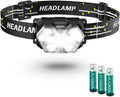 2000 Lumen 9 LED Headlamp, Ultra Bright Head Lamp with 6 Modes, Lightweight Head with Adjustable Strap, IPX5 Waterproof Headlight Great for Camping Hiking, 3 AAA Batteries Included