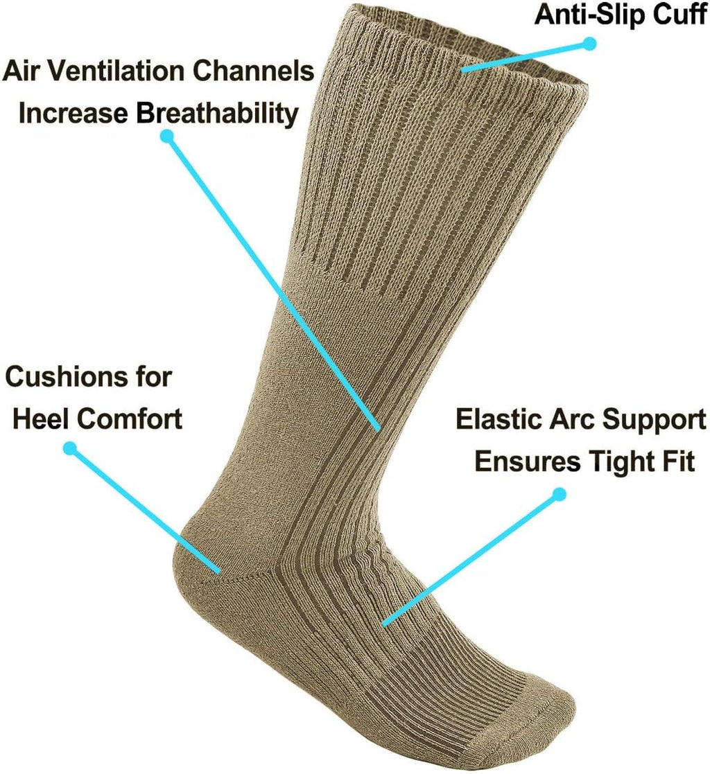 Falari US Army Military Boot Socks Combat Trekking Hiking Policemen Firefighter Security Guard Out Door Activities Socks