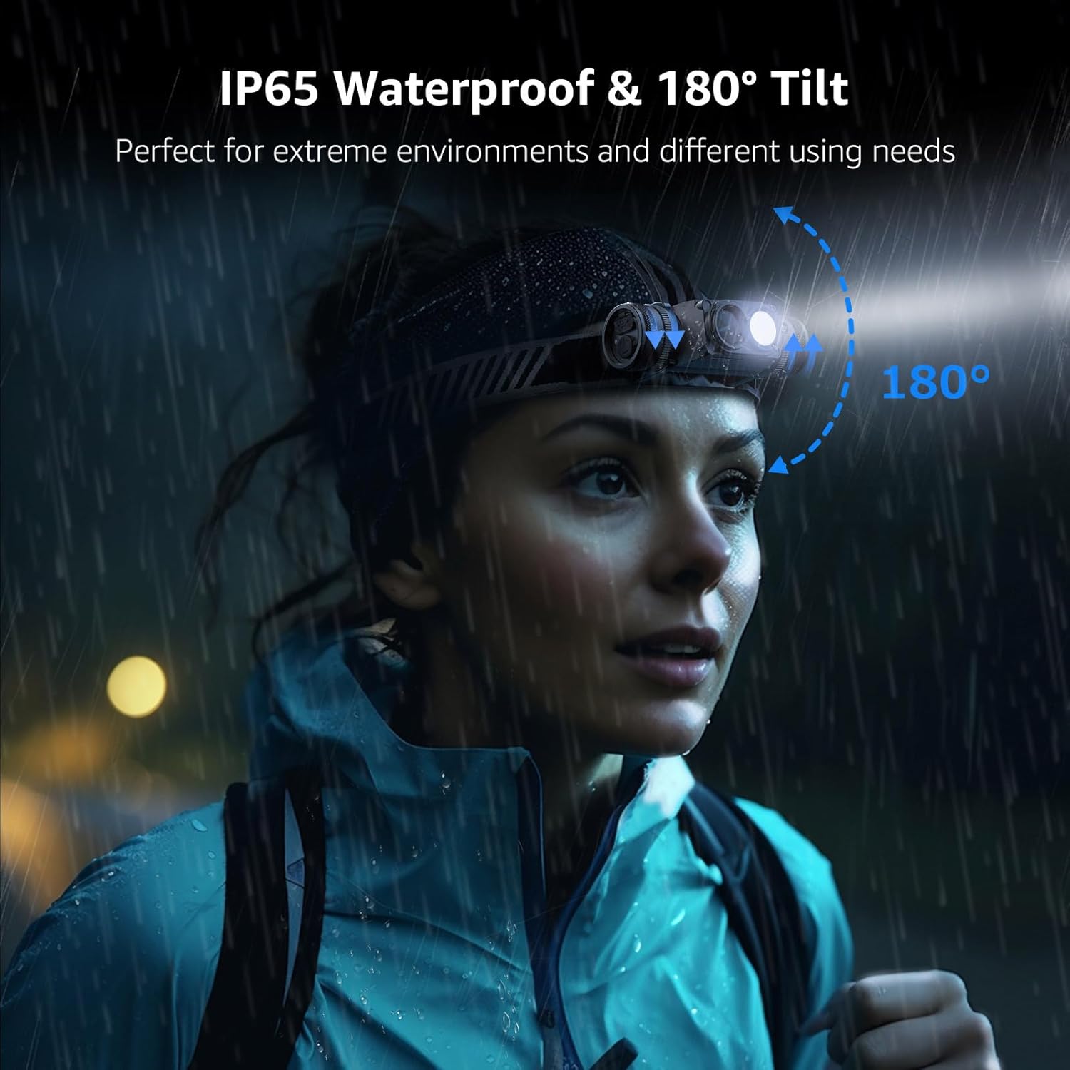Lepro Detachable LED Headlamp 1000 Lumens Super Bright IP65 Waterproof