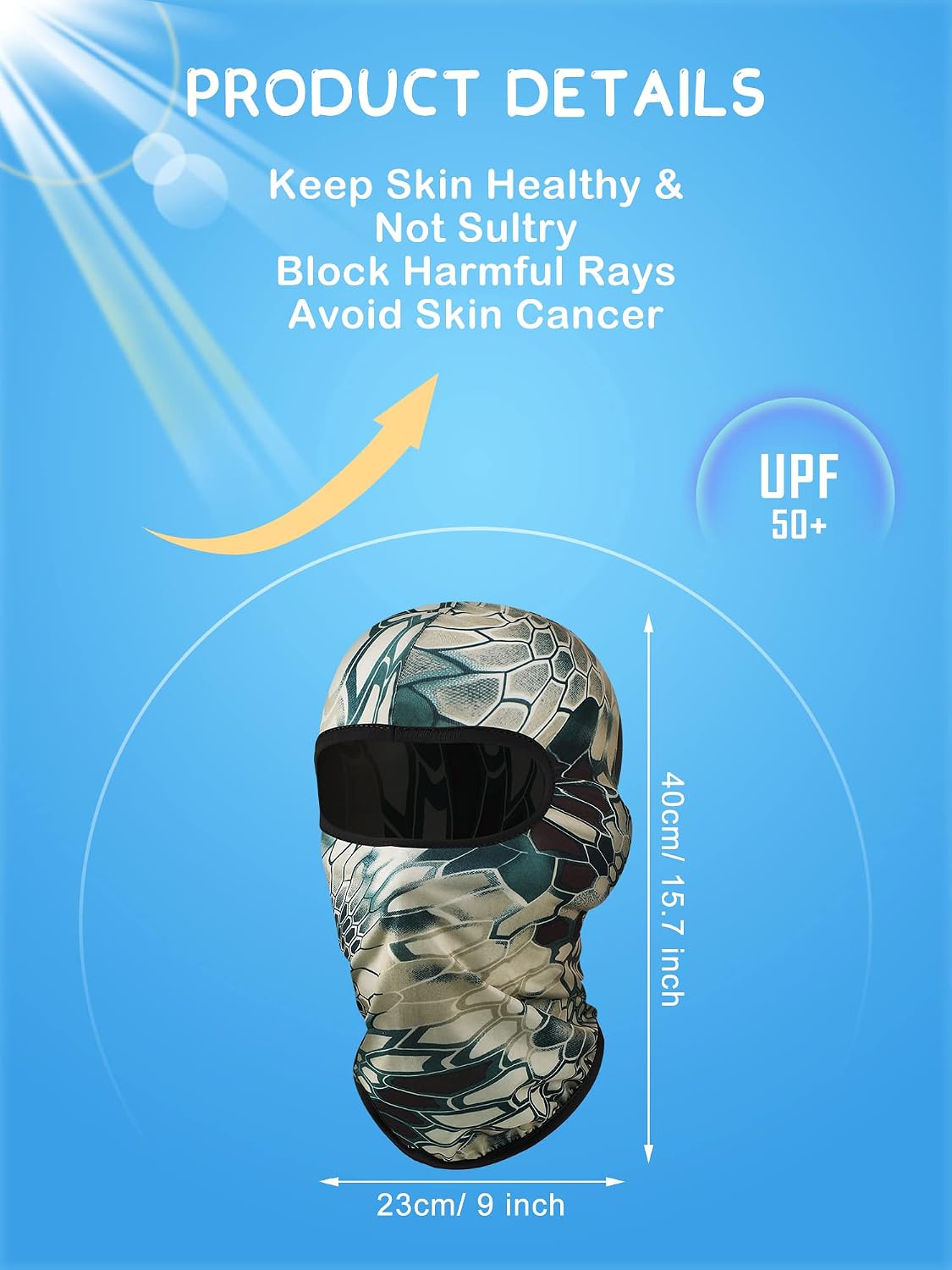 Geyoga 12 Pcs Ski Mask Balaclava Full