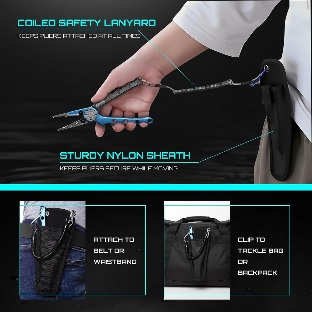 Gaffer Sportfishing Aluminum Pliers - Hook Remover & Line Cutter