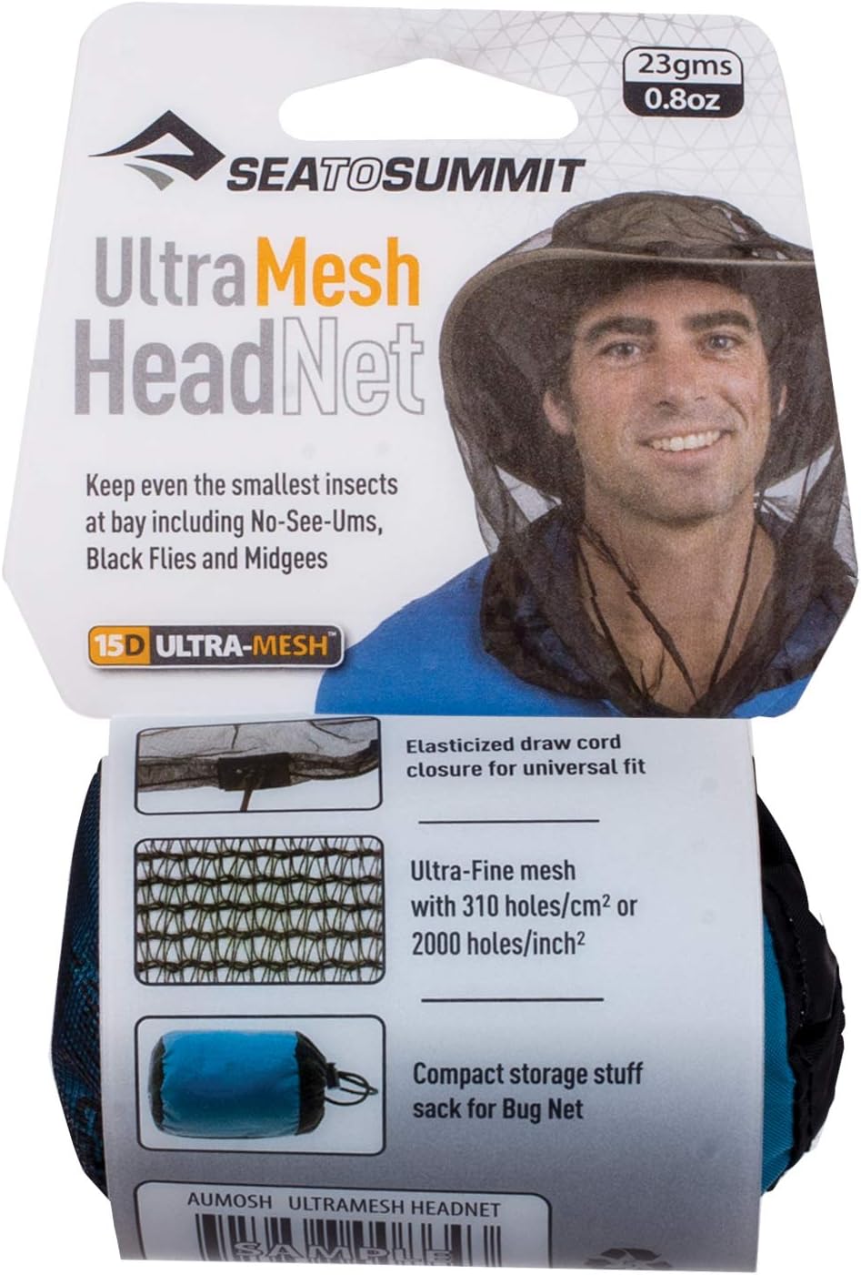 Sea to Summit Ultra-Mesh Mosquito Head Net for Midges and Small Insects
