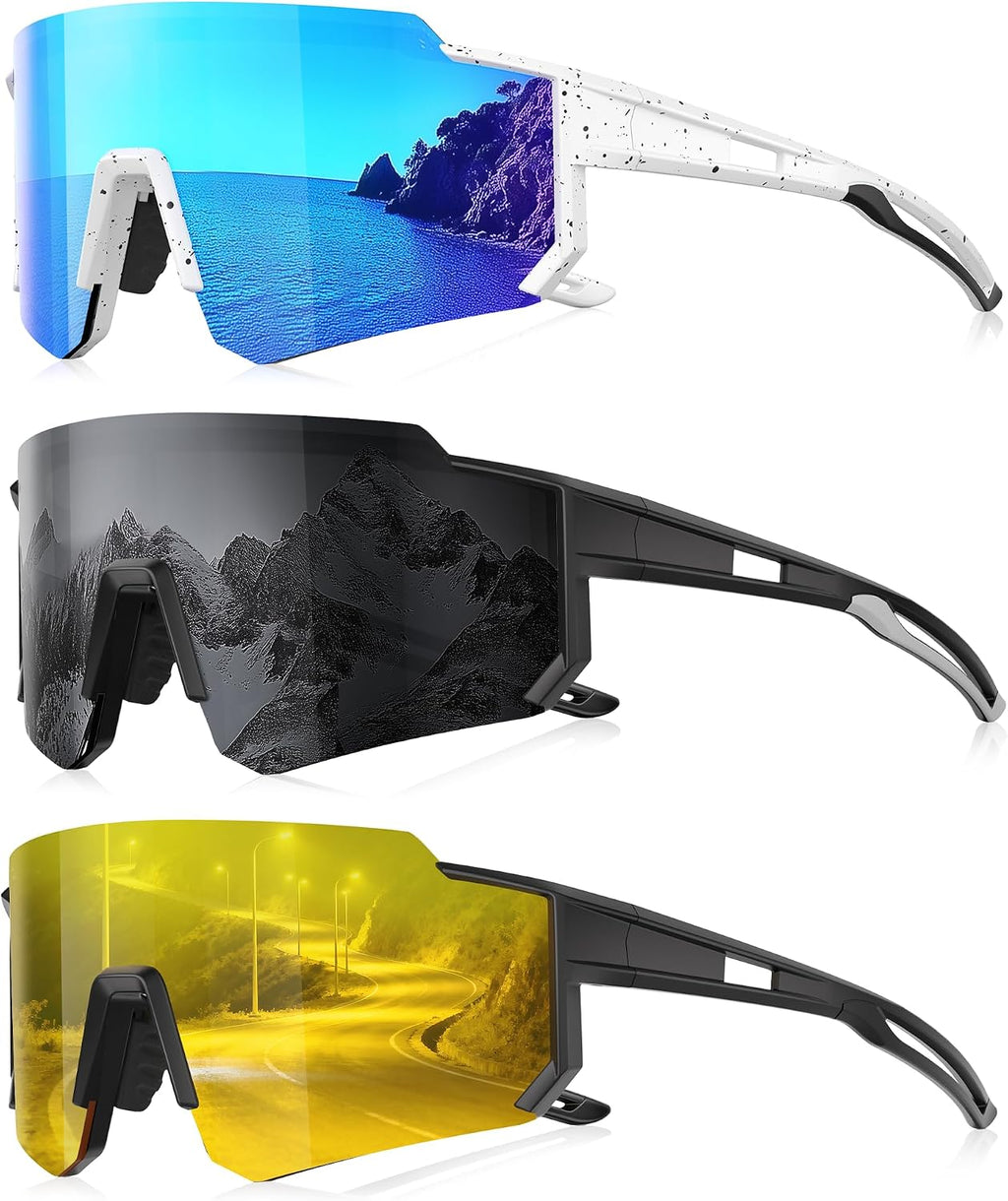Sports Polarized Sunglasses Men Women for Running Baseball Hiking