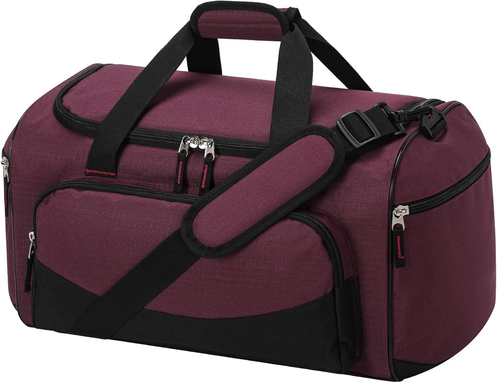 30L Gym Sport Duffle Bag, 17 inch, Maroon