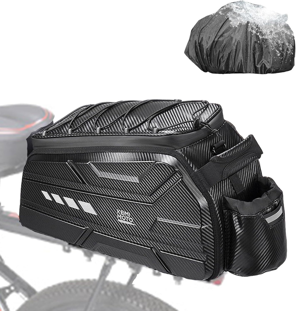 KEMIMOTO Bike Rear Bag, 13L/20L/40L EVA Hard Shell