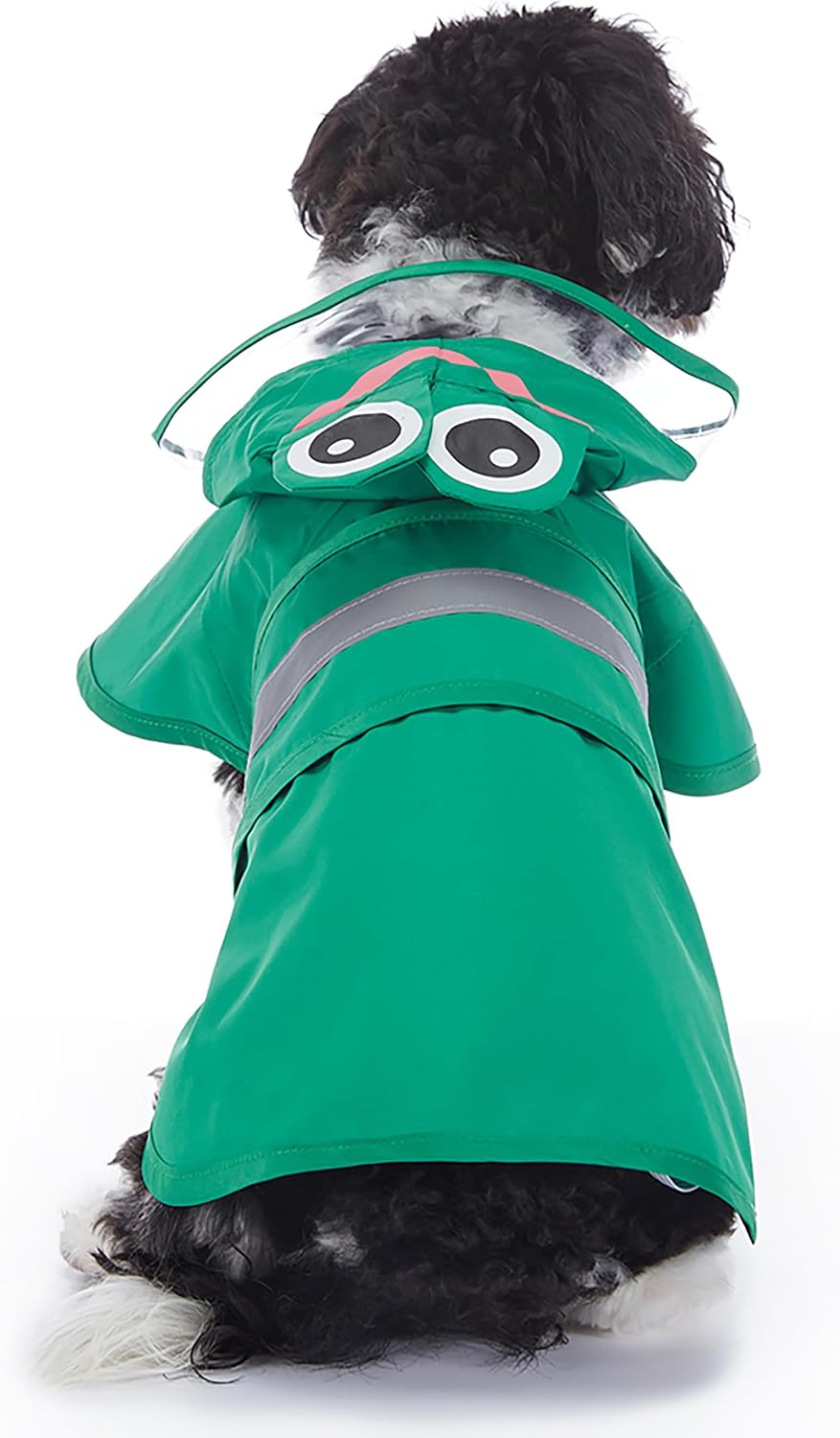 Dog Raincoat Hooded Reflective Waterproof Slicker Poncho