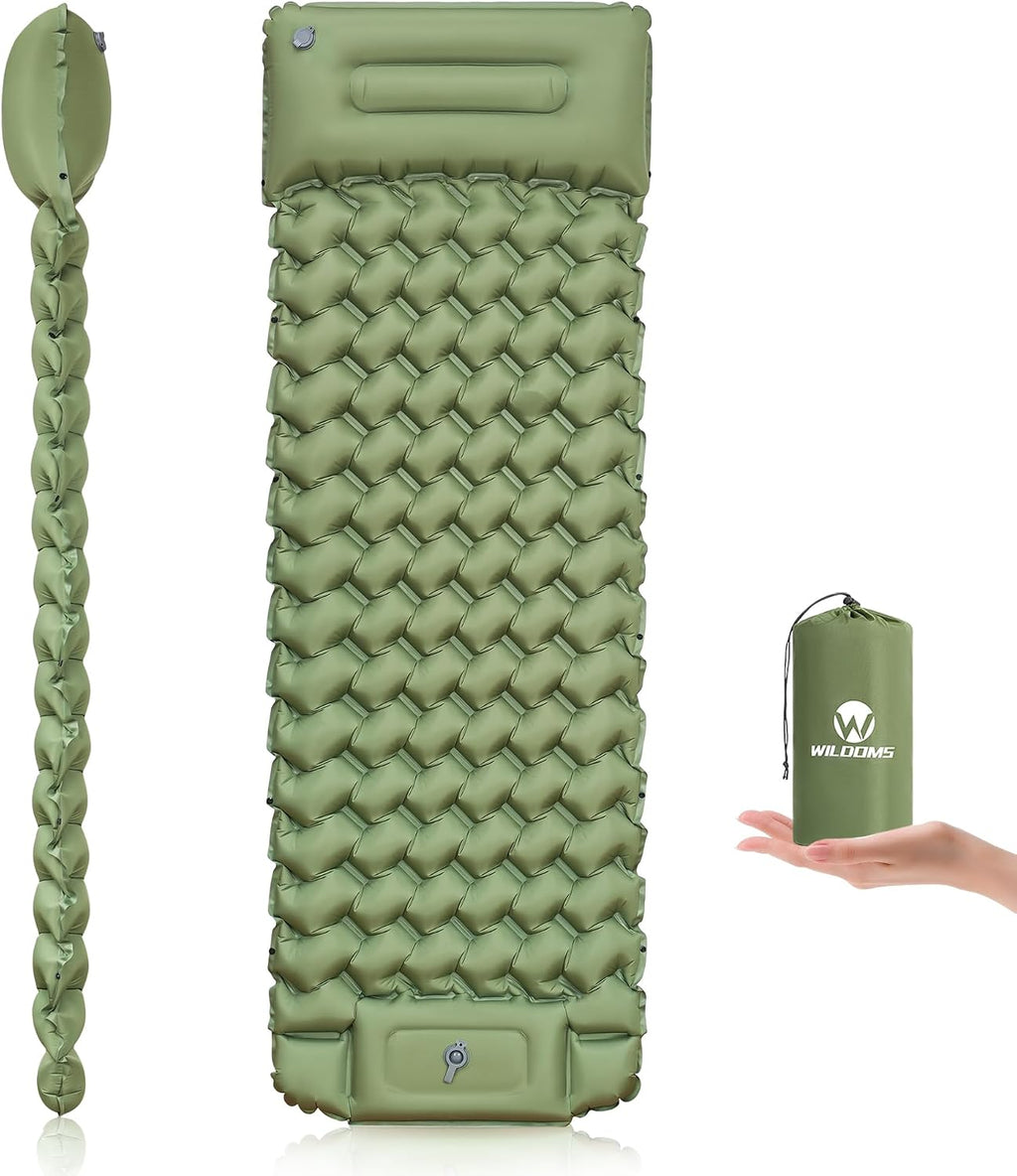 Sleeping Pad for Camping, 4in Ultralight Inflatable Camping Mat