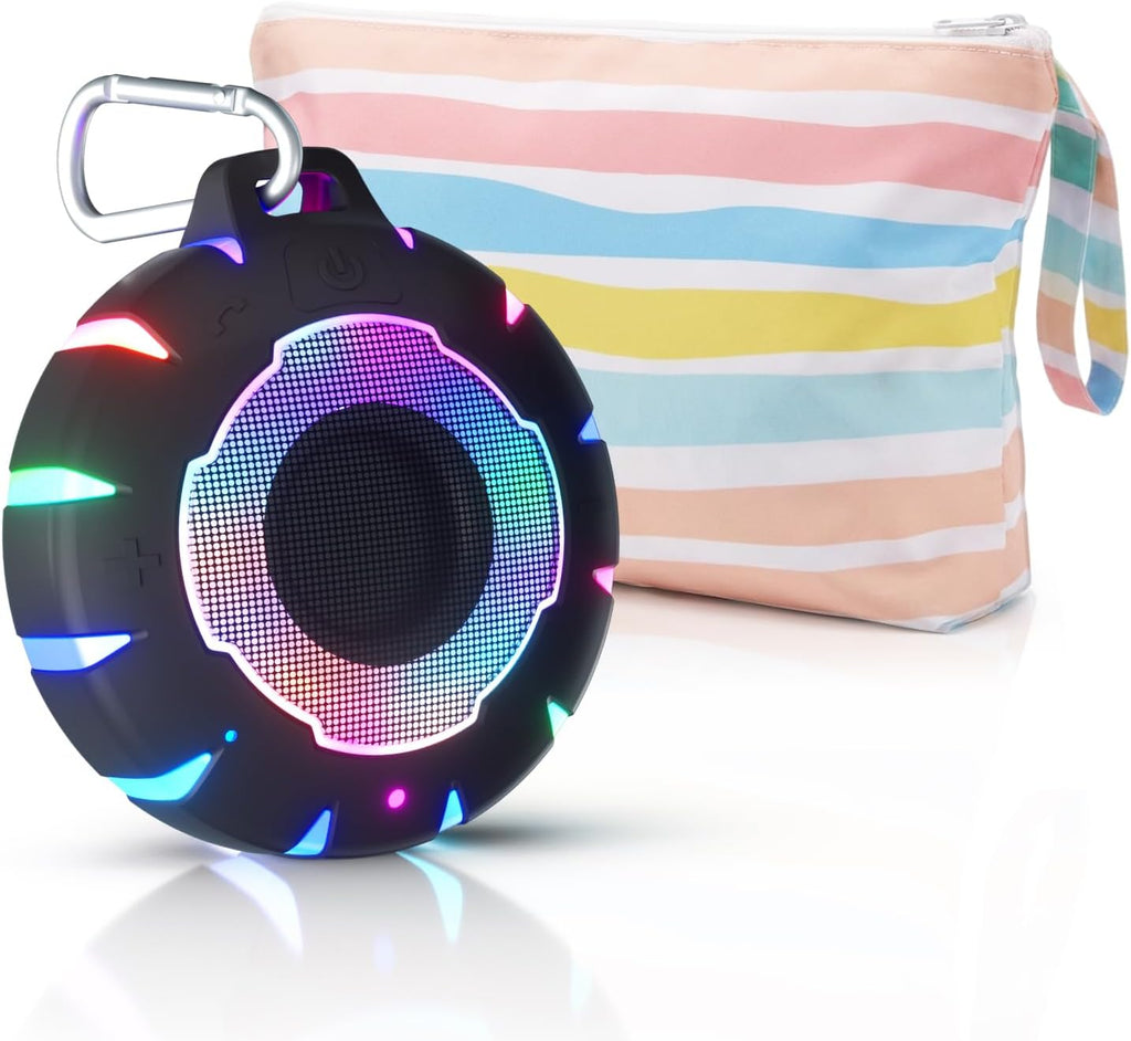 HEYSONG Bluetooth Shower Speaker + Waterproof Beach Bag – Rugged & Ready for Any Adventure