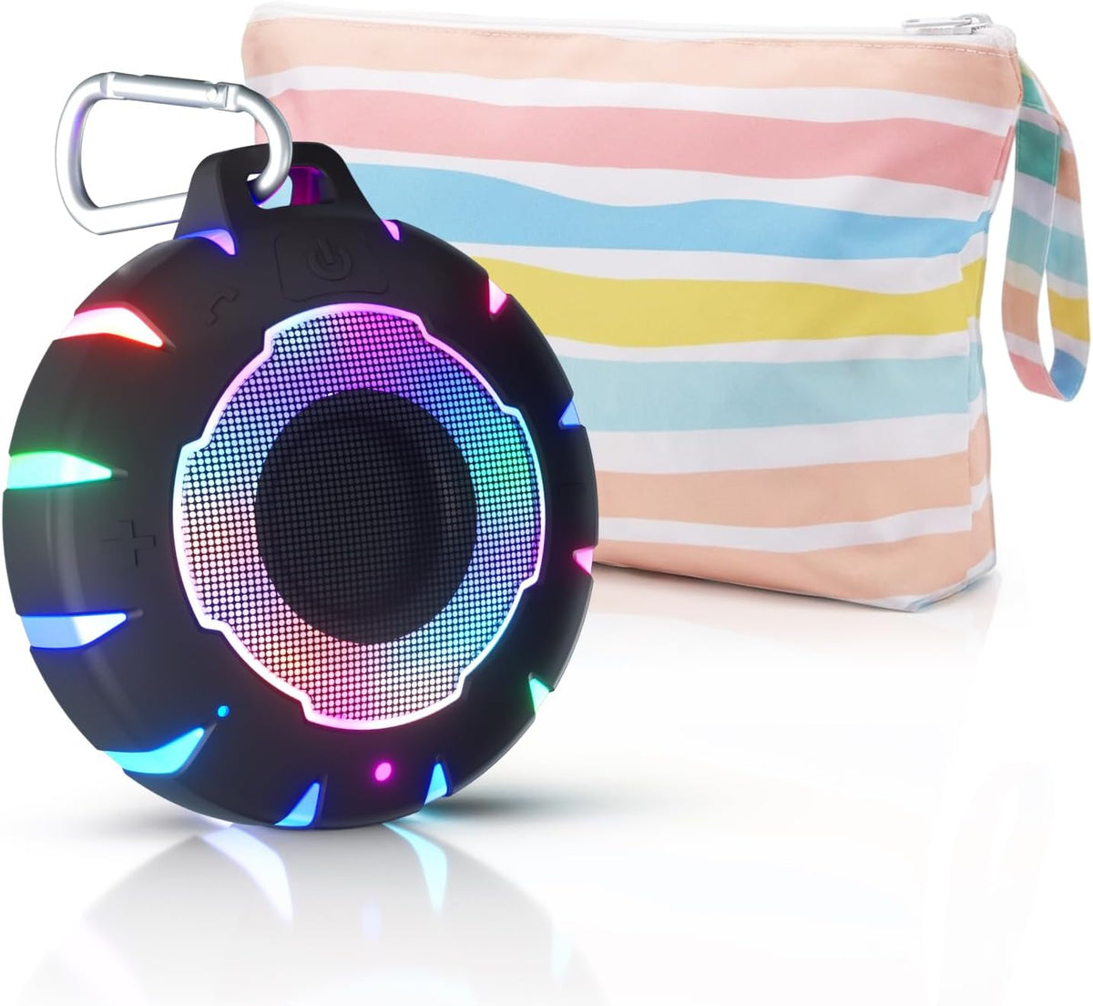 HEYSONG Bluetooth Shower Speaker + Waterproof Beach Bag – Rugged & Ready for Any Adventure