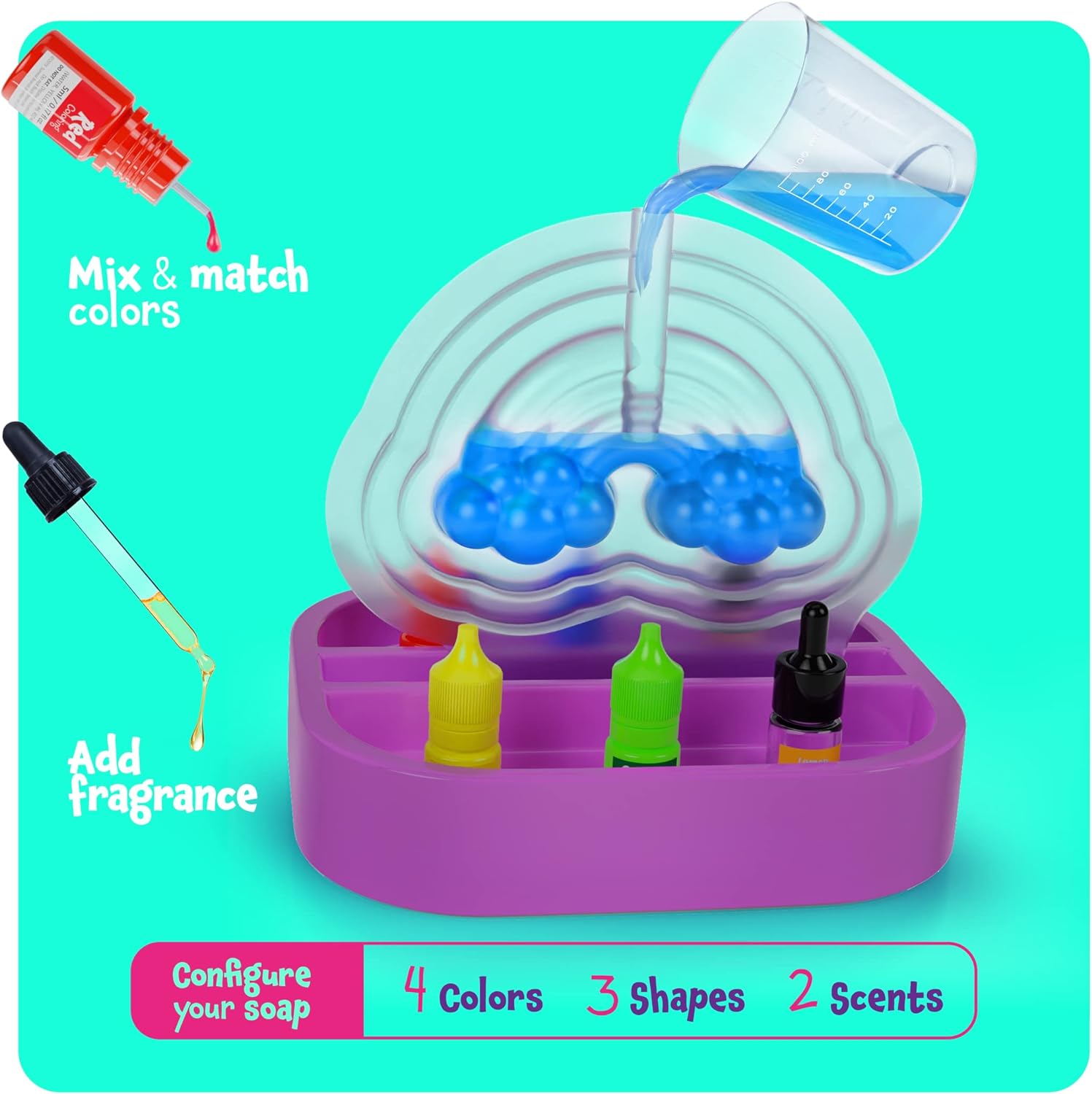 Unicorn Soap Making Kit for Kids - Girls Crafts DIY Project Age 6+ Years