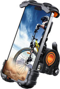 Lamicall Bike Phone Holder Motorcycle Mount - One-Hand Operation, Lockable
