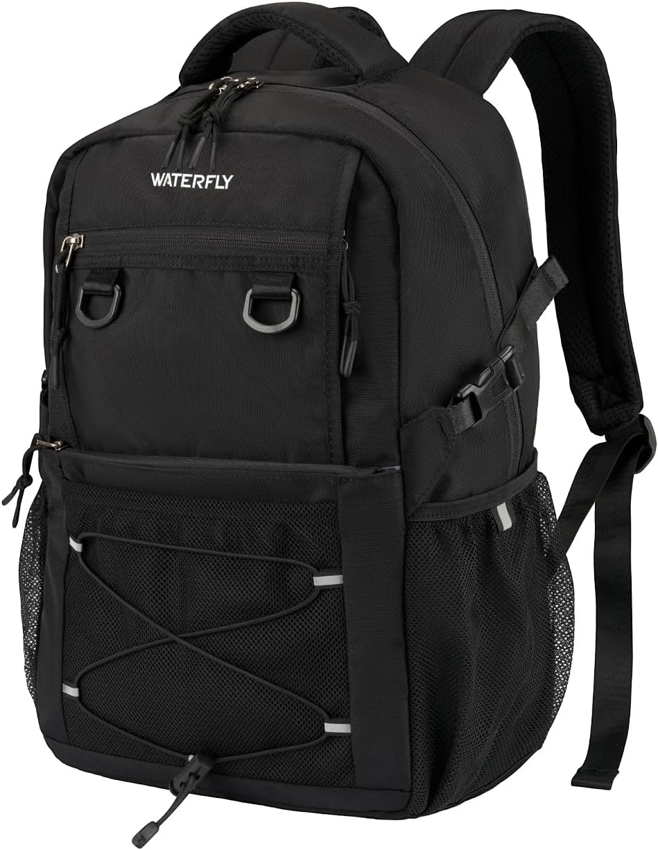 WATERFLY Travel Hiking Casual Backpack: 22L Lightweight Everyday Outdoor City Daypack College Bookbag for Women Men