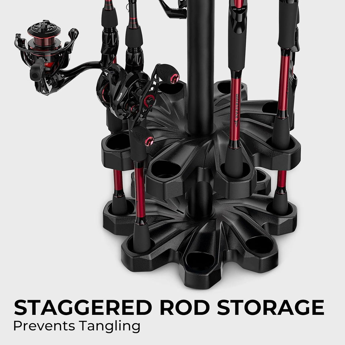 KastKing V16 Fishing Rod Holder for Garage, Fishing Storage Gift for Men