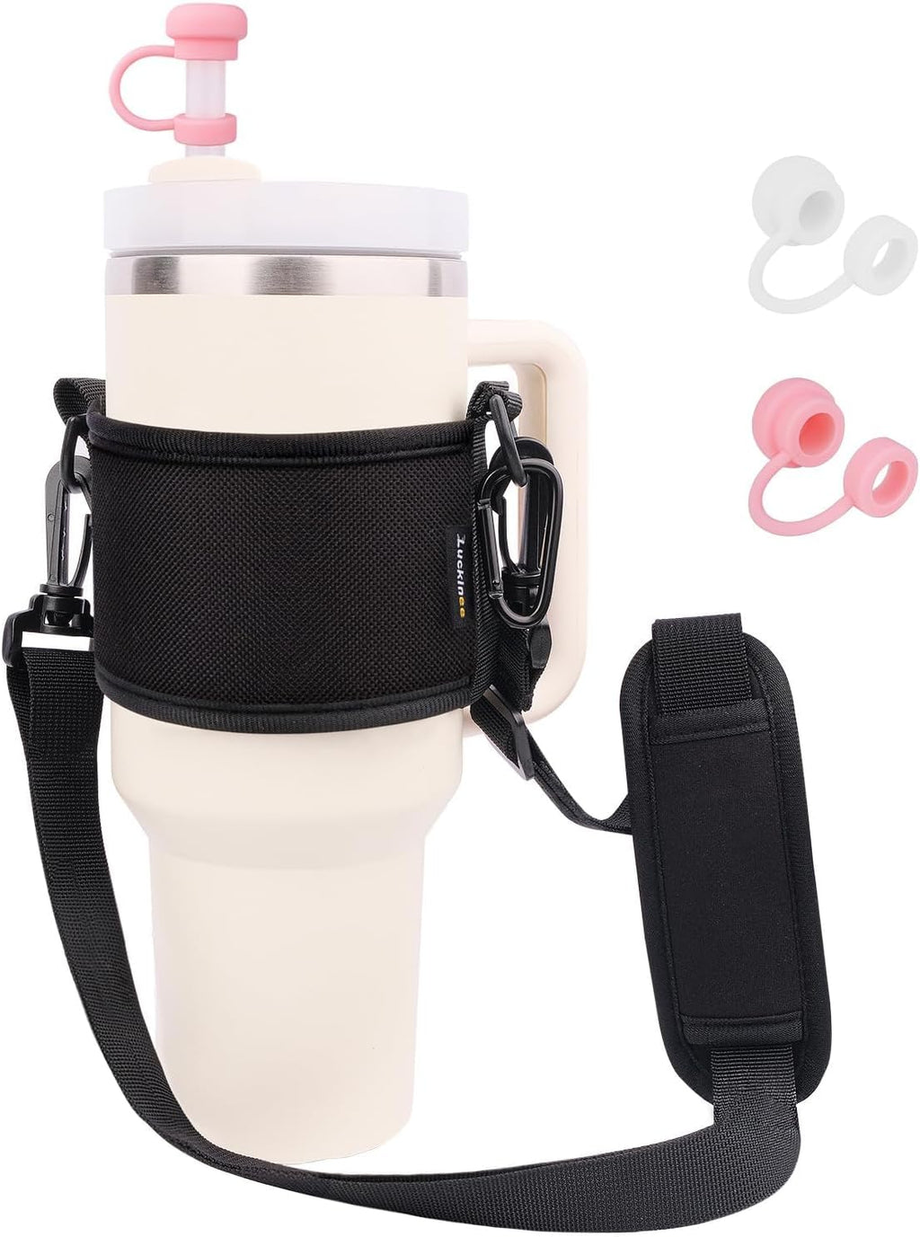 LUCKINEE Tumbler Holder with Strap Water Bottle Holder with Strap Handle