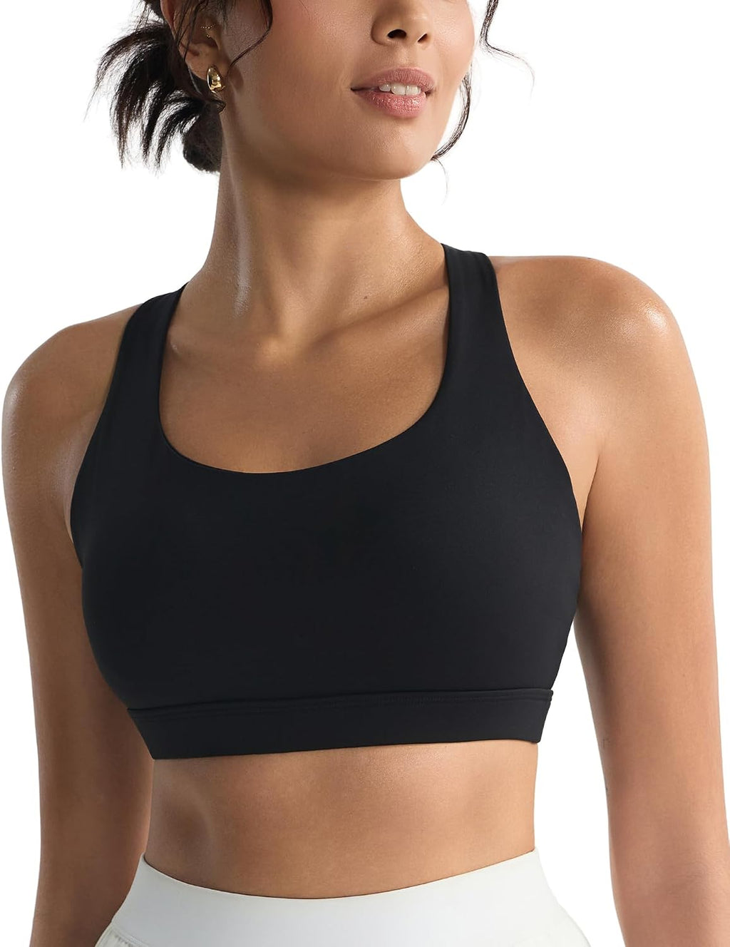RUNNING GIRL Cross Back High Impact Sports Bras for Women