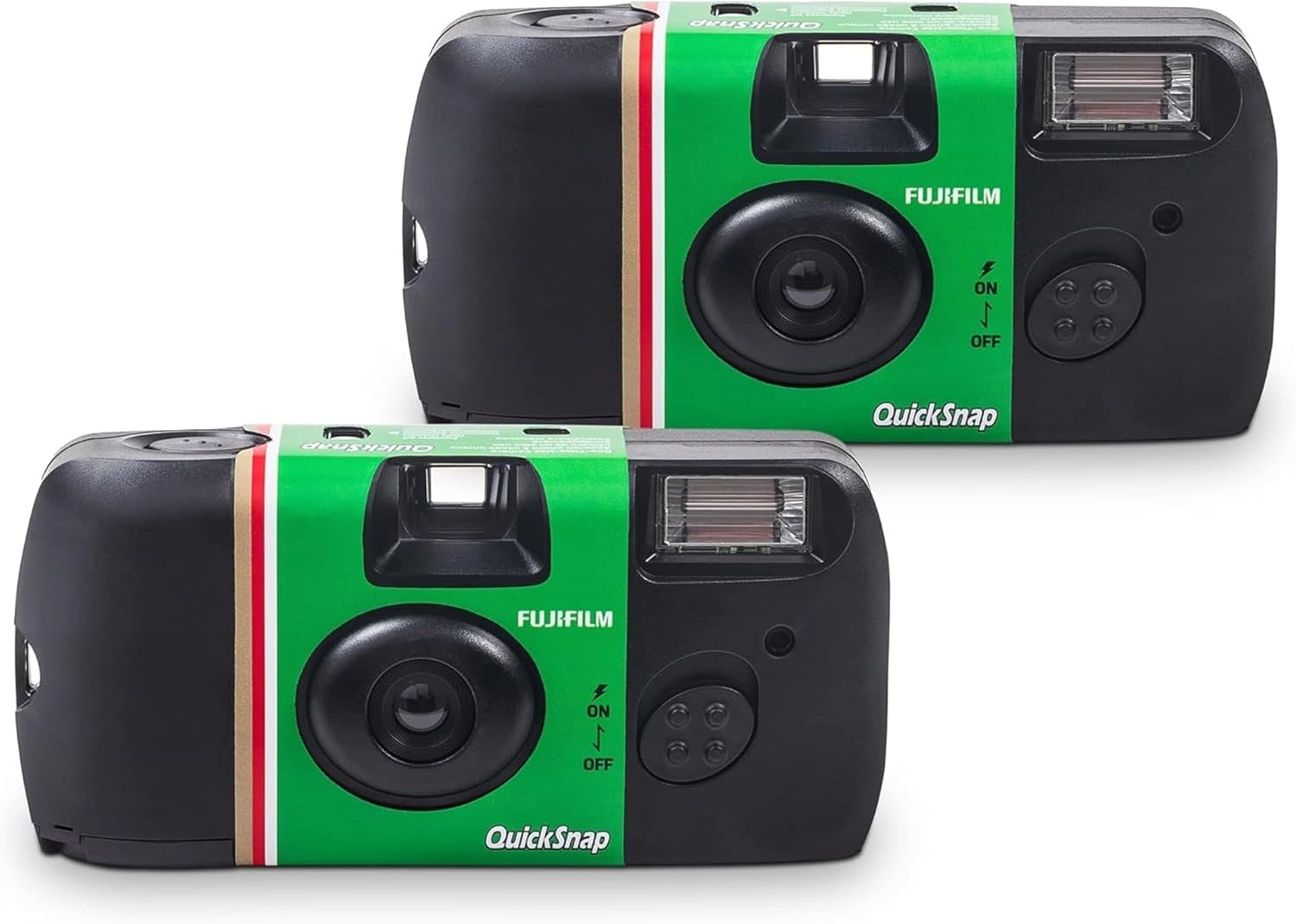 FUJIFILM QuickSnap Flash 400 Disposable Camera 8-Pack 27 Exposures Bundle