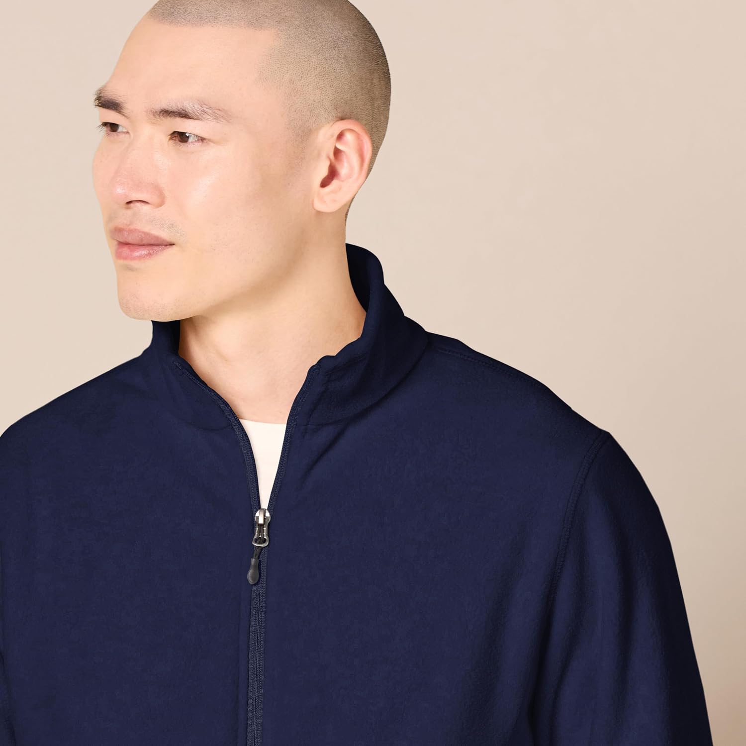 Amazon Essentials Men's Full-Zip Polar Fleece Jacket with Zippered Pockets for Cold Outdoor Weather (Available in Big & Tall)