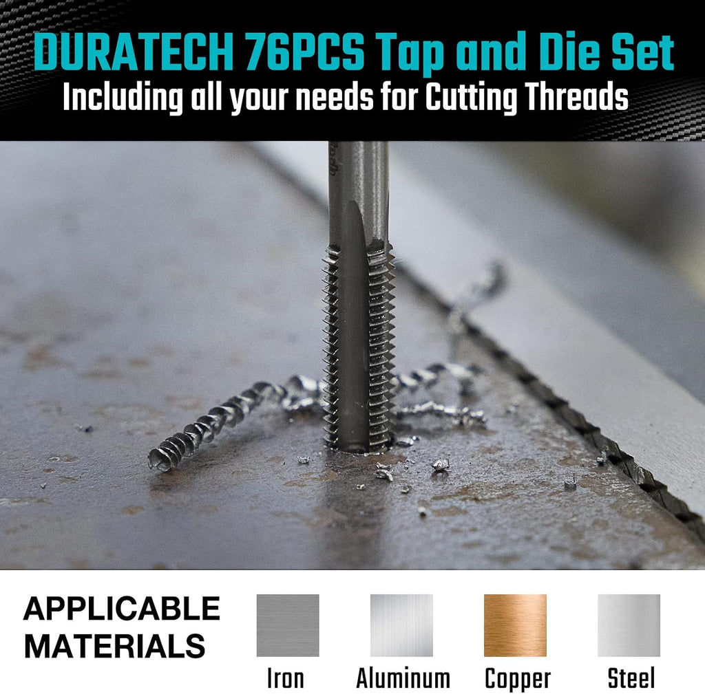 DURATECH 76-Piece Tap and Die Set